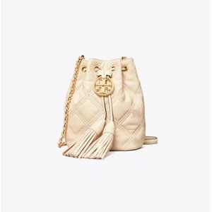 NIB / Never Been Worn! Tory Burch Fleming Soft Mini Bucket Bag | Cream